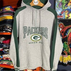 Green Bay Packers Lee Sport NFL Hoodie Sweatshirt Size Large